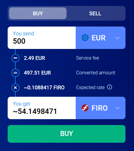sell crypto to euro